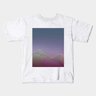 Minimalistic mountains Kids T-Shirt